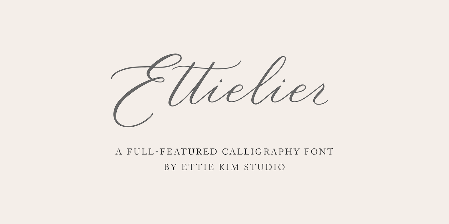 Пример шрифта Ettielier Regular